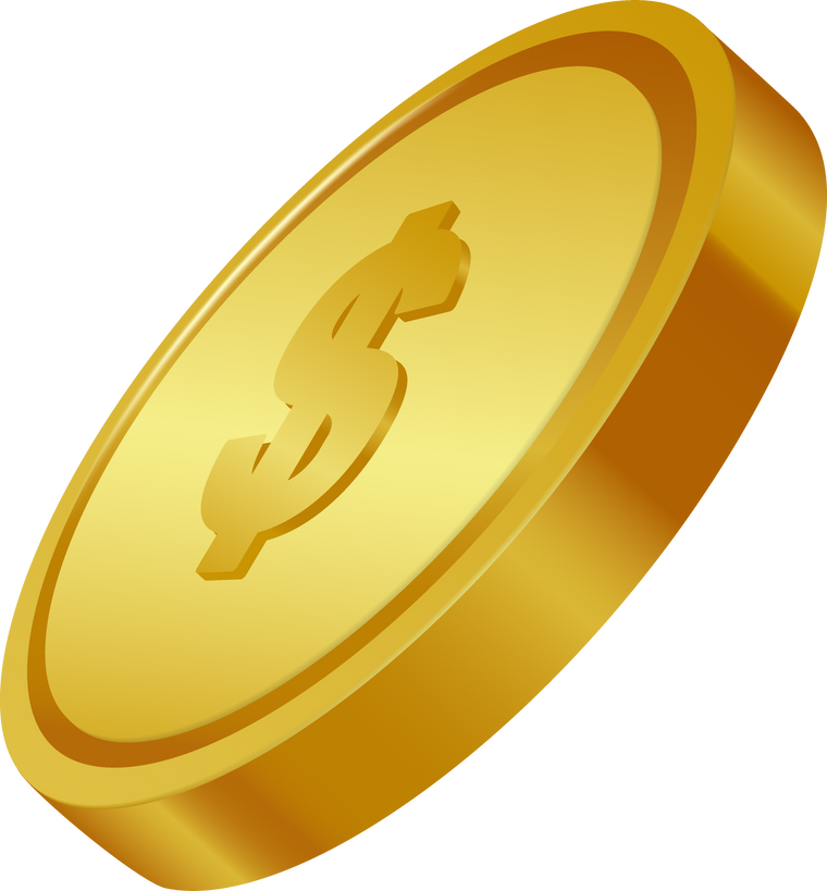 gold coin or dollar coin